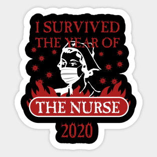 I Survived the Year of the Nurse 2020 Sticker